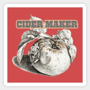 Cider Maker, Classic Vintage Cider Style Magnet